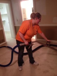 Water Damage Gonzales Technician Vacuuming Up Water