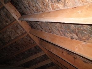 Water Damage Restoration of Attic Joises and Framework